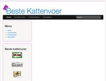 Tablet Screenshot of beste-kattenvoer.com